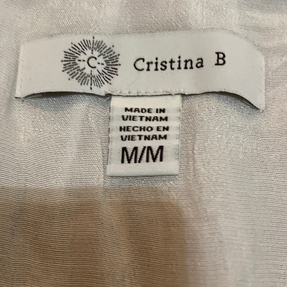 CAbi White Sleeveless Layered Blouse - Picture 2 of 2